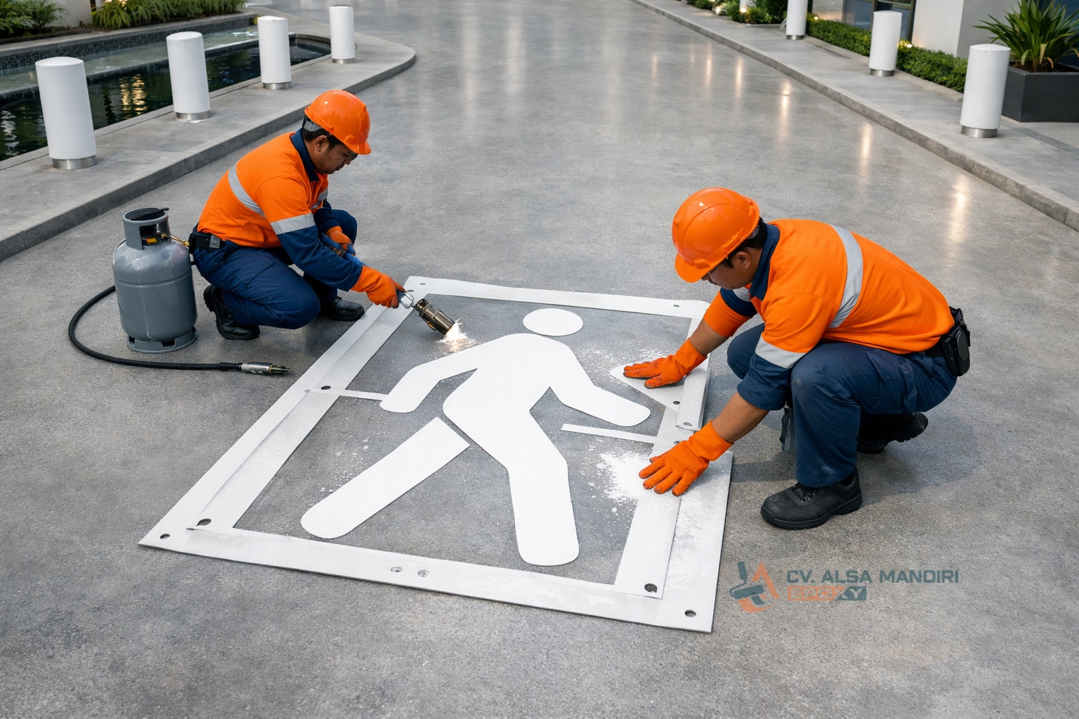 Jasa Pengecatan Zebra Cross